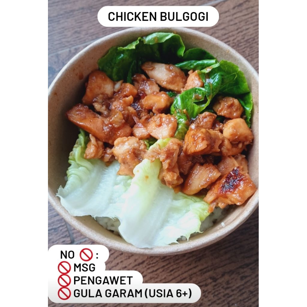 CHICKEN BULGOGI UNTUK MPASI/ANAK/DIET/SEHAT/CATERING ANAK DAN DEWASA.