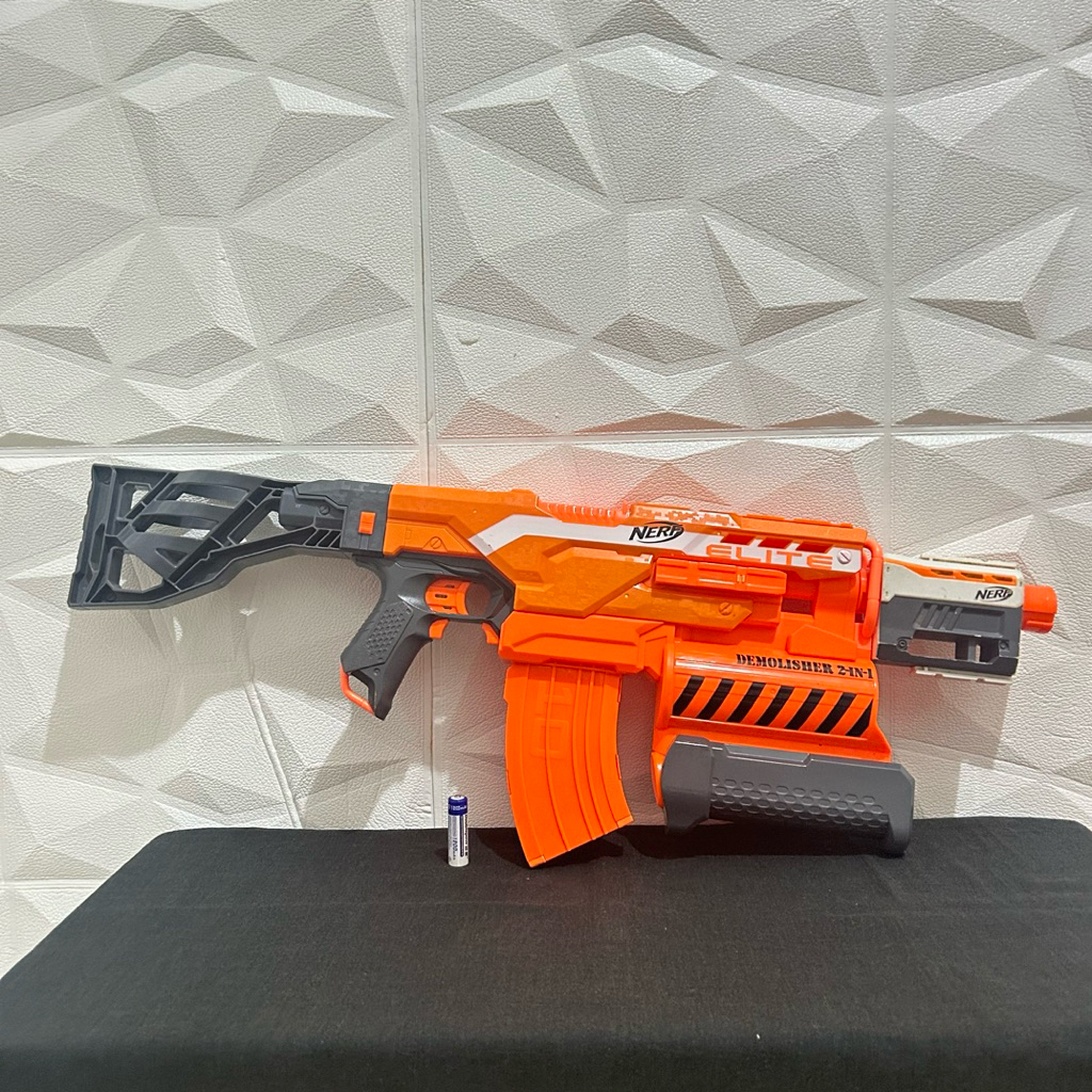 NERF N- STRIKE ELITE DEMOLISHER 2-in-1 Blaster Second Preloved