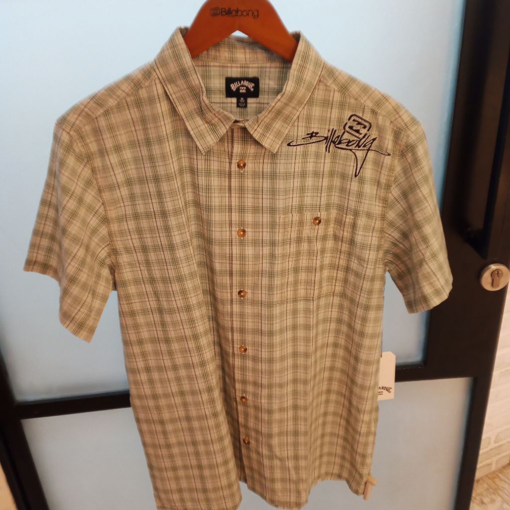 Kemeja Billabong Pria Original Kotak Kotak