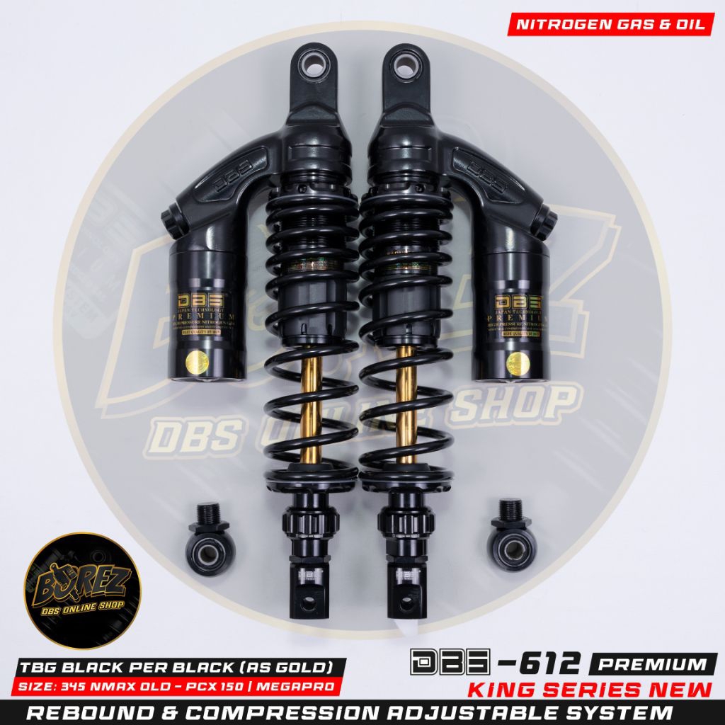 SHOCK DBS 612-345MM NMAX OLD PCX 150 PCX 160 ADV150/160 XMAX 250 & bisa juga untuk BEBEK MAUPUN MOTO