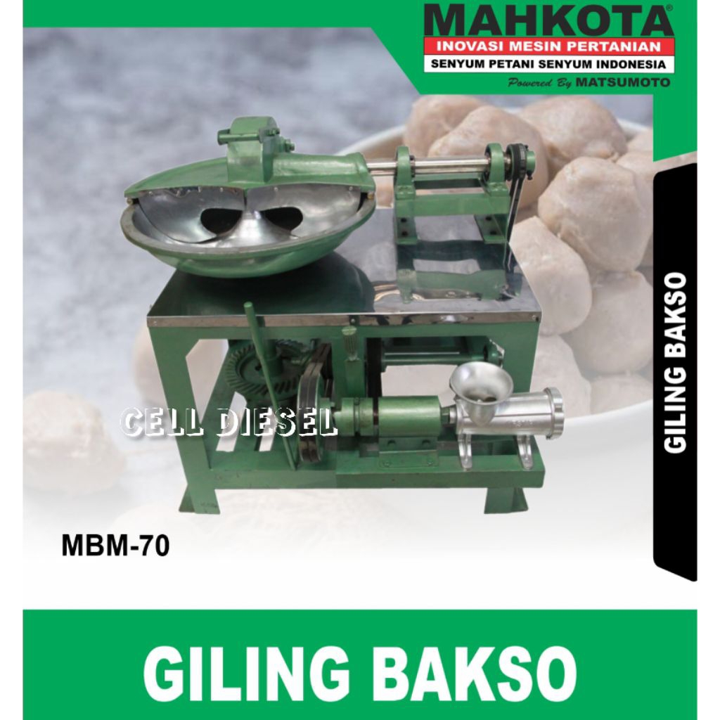 Gilingan Bakso MAHKOTA MBM 70 / Wajan 70 Cm