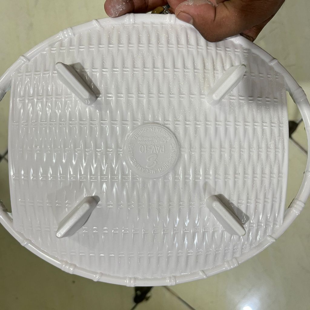 piring melamin rotan tatakan PAV 10 singa  singi