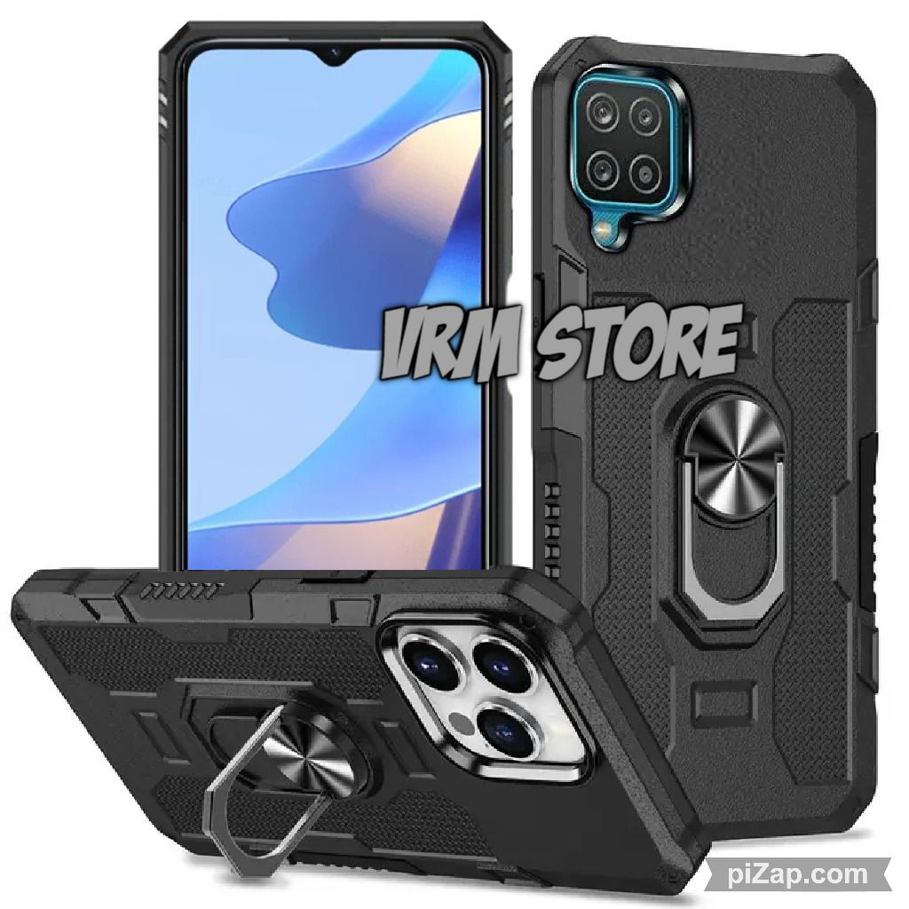 Case Robot Hp Samsung A12 - Samsung M12 Case HIT EYE RING Case Robot Standing