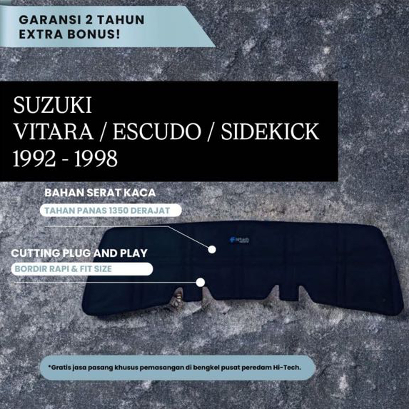 AKSESORIS MOBIL SUZUKI VITARA, ESCUDO, SIDEKICK (1992-1998) / PEREDAM KAP MESIN MOBIL - HITECH PERED