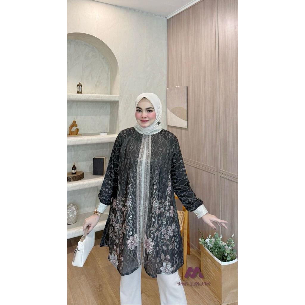 Anggun Tunik By HMF Luxury/Tunikprintingwanita/Tunikluxurywanita