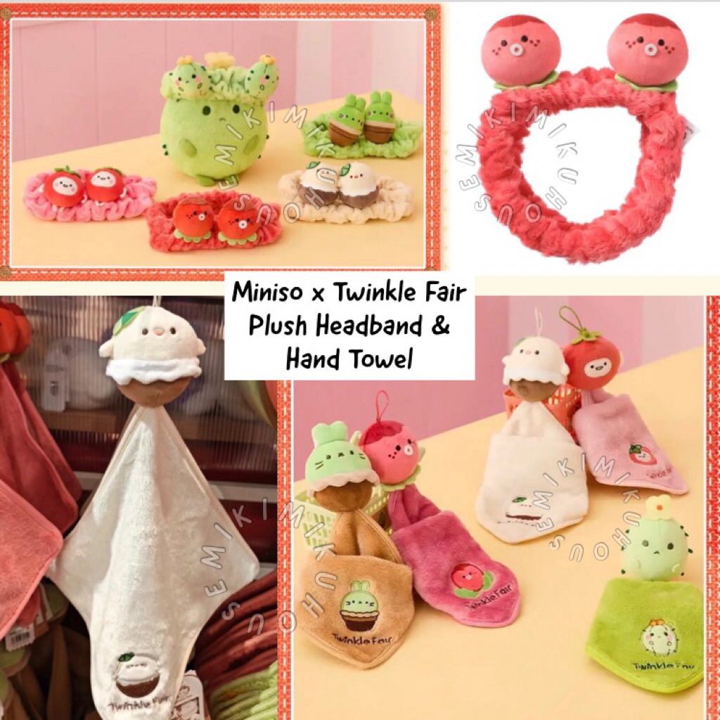 HANDCARRY MINISO x TWINKLE FAIR BANDO HAND TOWEL PLUSH DOLL LADS LOVE AND DEEPSPACE MINISO LND HAIRB