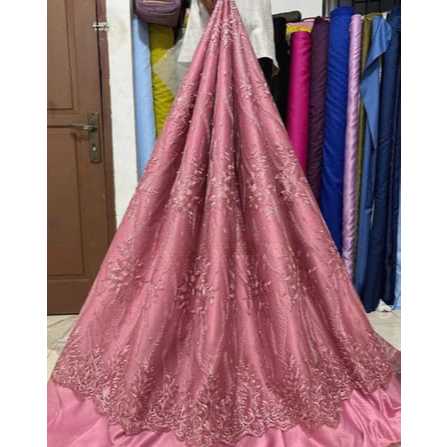 Kain Brokat Meteran / Kain Brokat / Kain Tile Meteran / Kain Tile Mutiara / Kain Tile Bridesmaid / K