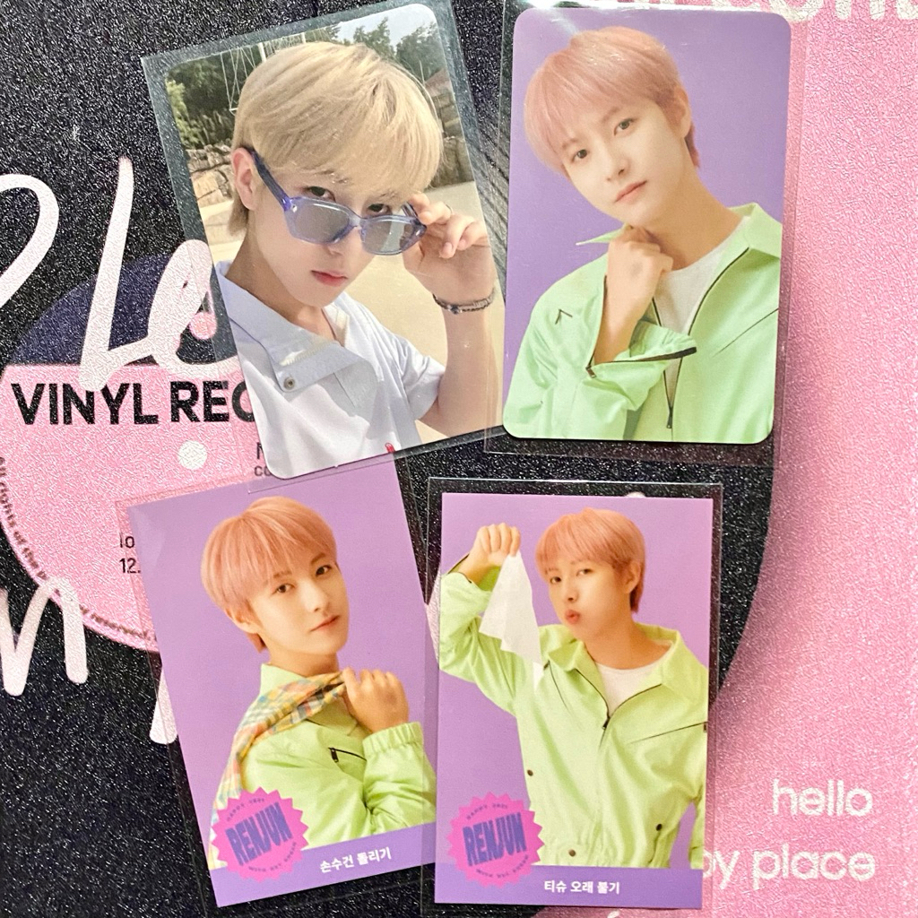 [take all] pc renjun epoxy hello future + benefit sg2021 + photocard season greeting nct dream sg