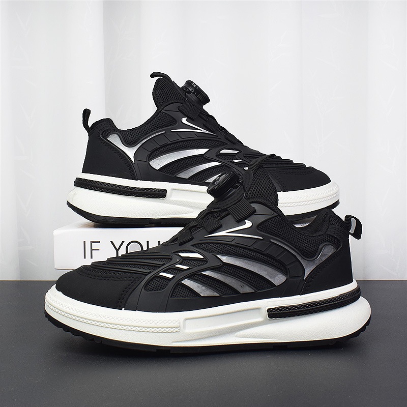 B002 SNEAKERS ANAK SEPATU COWOK LAKI LAKI HITAM