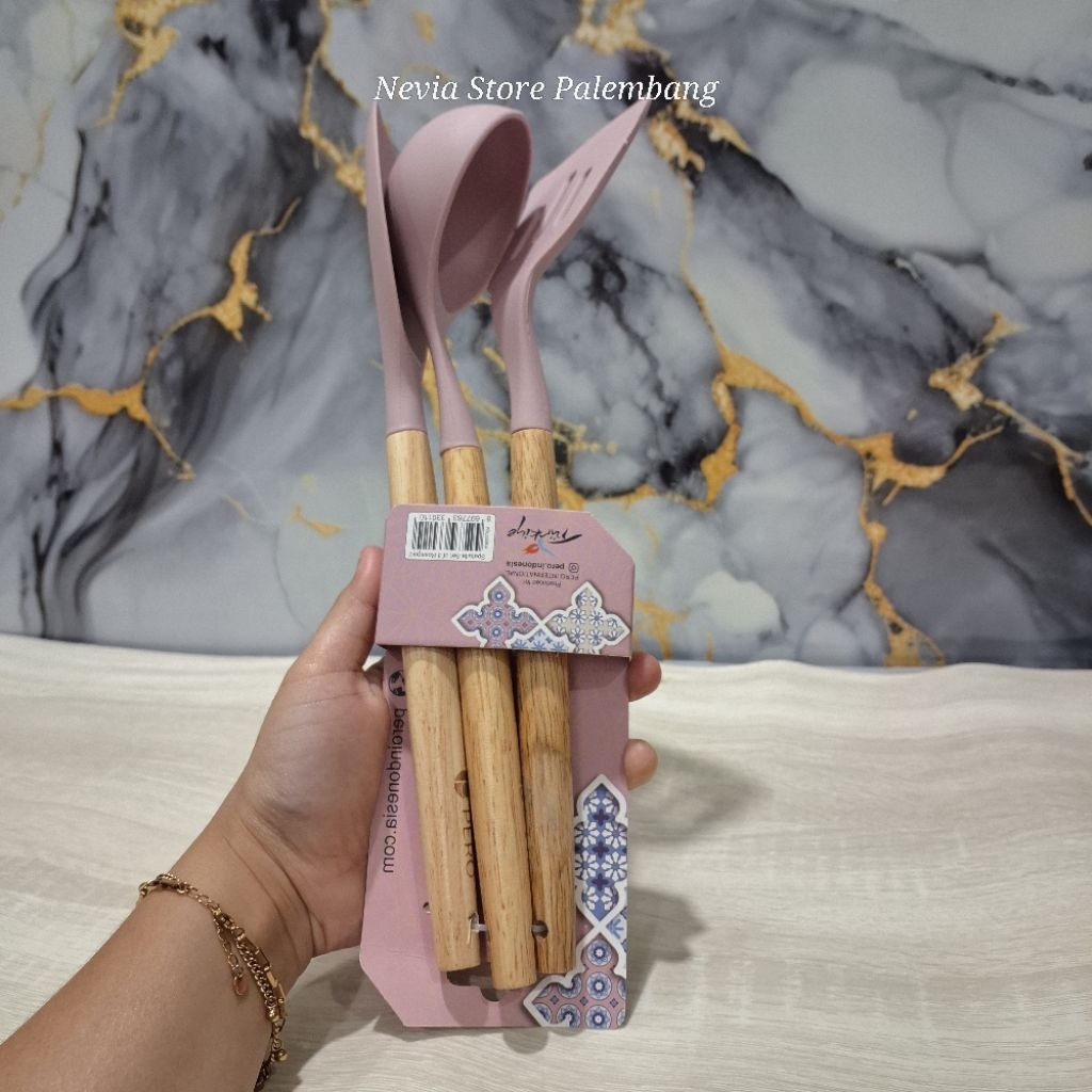 Pero Spatula silicone set of 3pc / Spatula anti panas