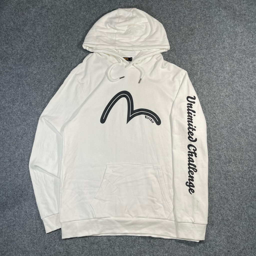 Hoodie Evisu big logo spellout second