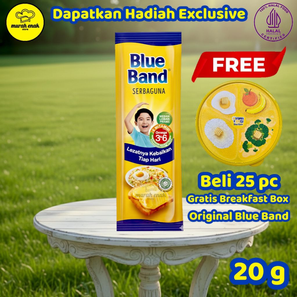 BlueBand 20gr Margarin Serbaguna Sachet Original Halal