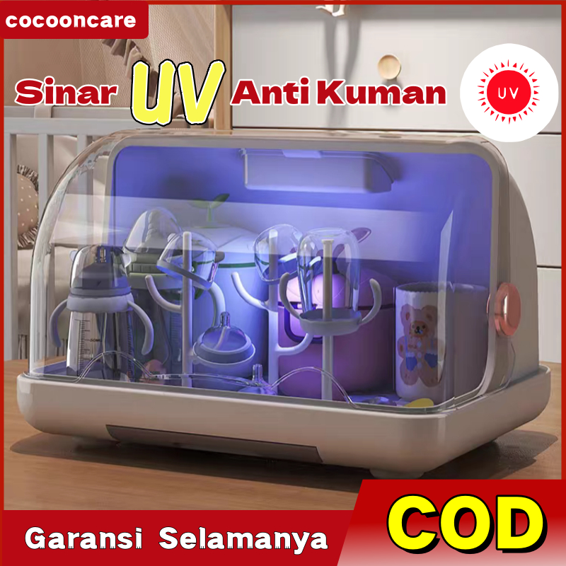 Sterilisasi Rak Pengering Botol Bayi Anak Multifungsi /Wadah Penyimpanan Perlengkapan Bayi/Piring/Gelas/Pompa Asi Serbaguna