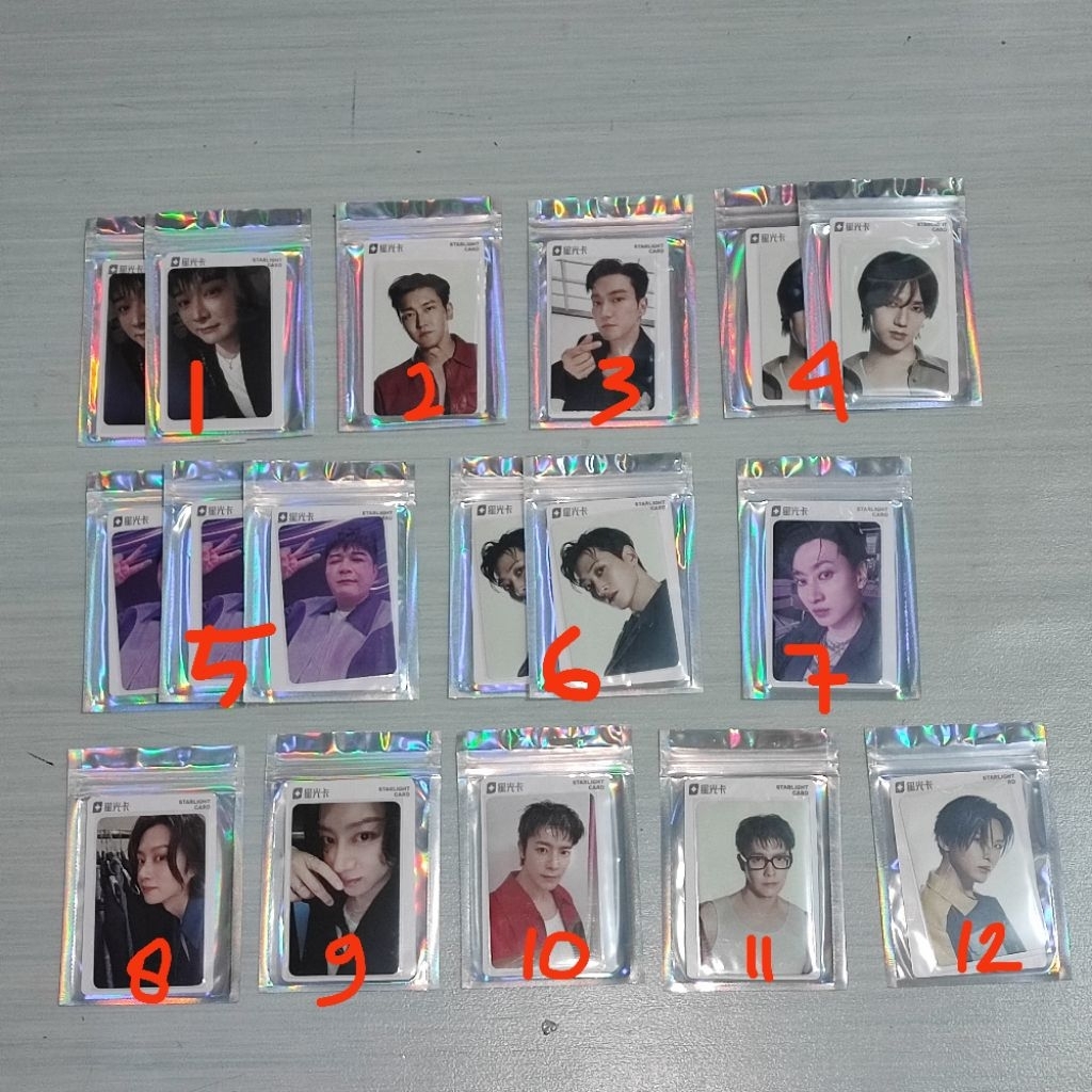 PC Photocard QQ Music China SUPER JUNIOR 25 HEECHUL YESUNG SHINDONG EUNHYUK DONGHAE SIWON RYEOWOOK S