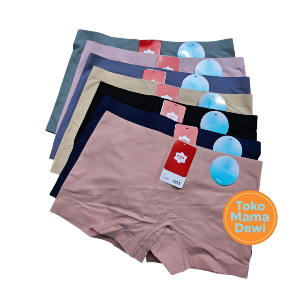 Boxer Wanita Sorex EA 512 | Celana Dalam Wanita Sorex Seamless Anti Nyeplak