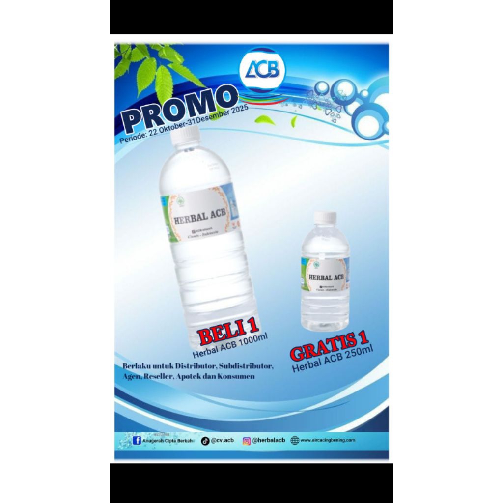 Herbal ACB promo hari santri/ACB Ciamis/Air Cacing Bening