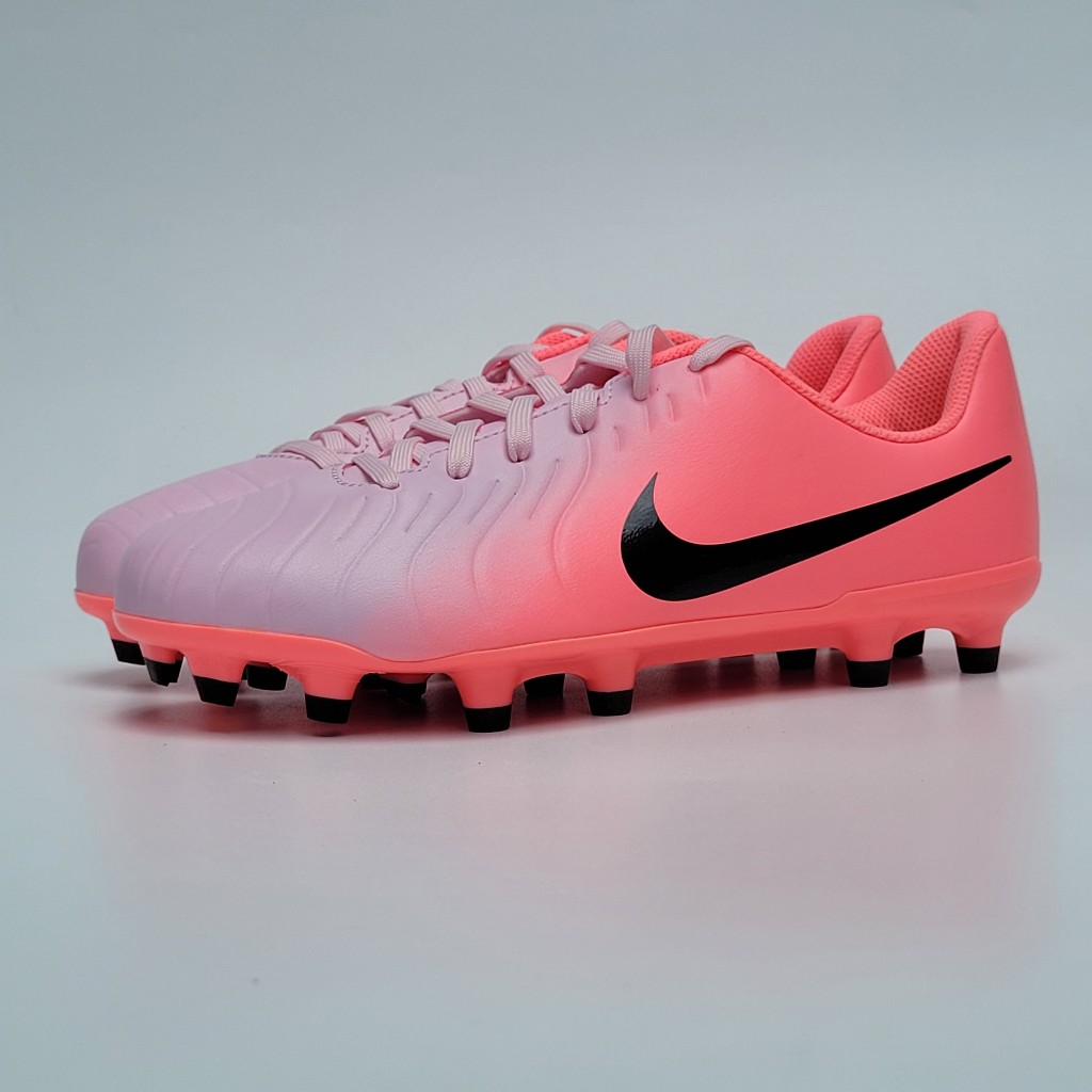 Nike Jr Legend 10 Club FG Tiempo Original Sepatu Sepak Bola Anak Junior Kids Soccer Football Pink