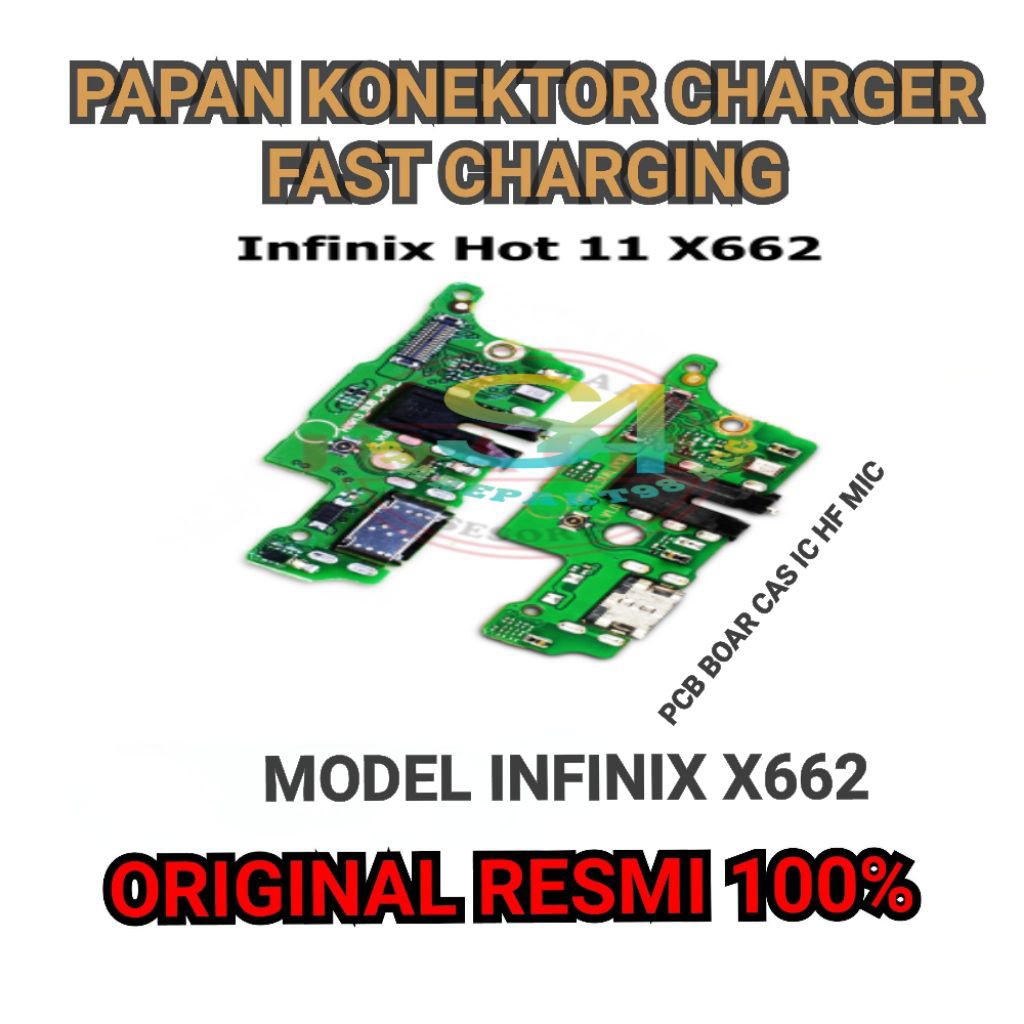 FLEXIBLE KONEKTOR INFINIX HOT 11PAPAN KONEKTOR CHARGER MIC HF CAS