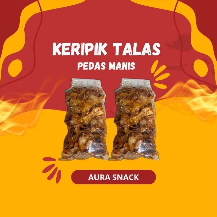 Keripik Talas Pedas Manis