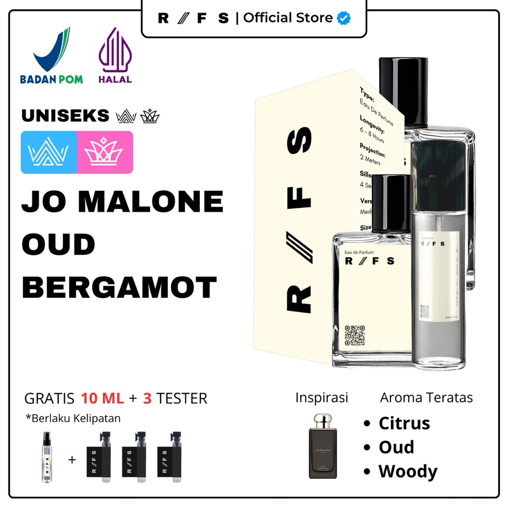 RIFS - Jo Malone Oud Bergamot EDP Extrait de Parfum Dupe
