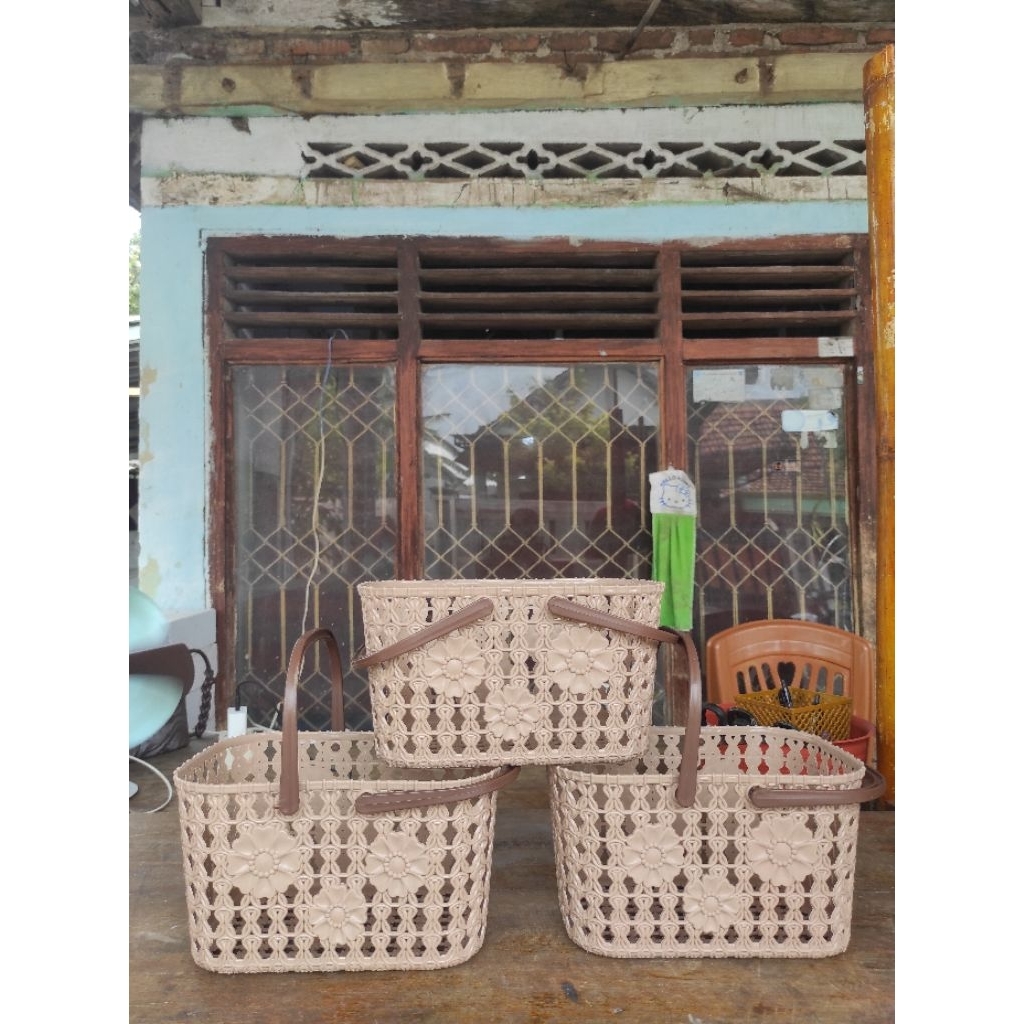 Keranjang Serbaguna Keranjang Belanja Mini Keranjang Estetik Parcel