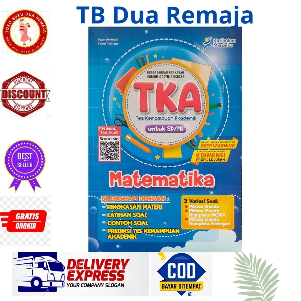 Buku TKA MATEMATIKA SD/MI CV PUTRA NUGRAHA