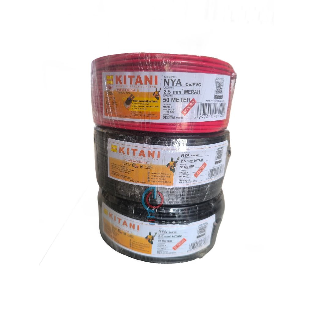 KABEL KITANI NYA 2.5 mm² TEMBAGA MURNI