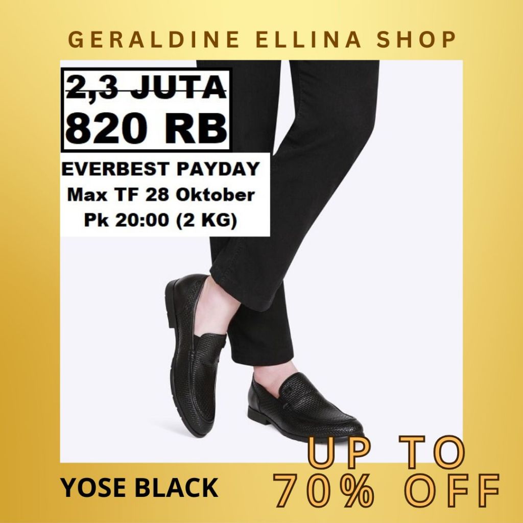 Sepatu EVERBEST pria sale original 100% seri YOSE