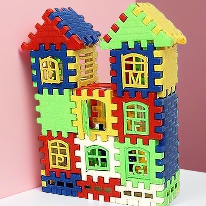 Puzzle Merakit Bangunan Rumah Mainan Edukatif Edukasi / Mainan Puzzle Rumah