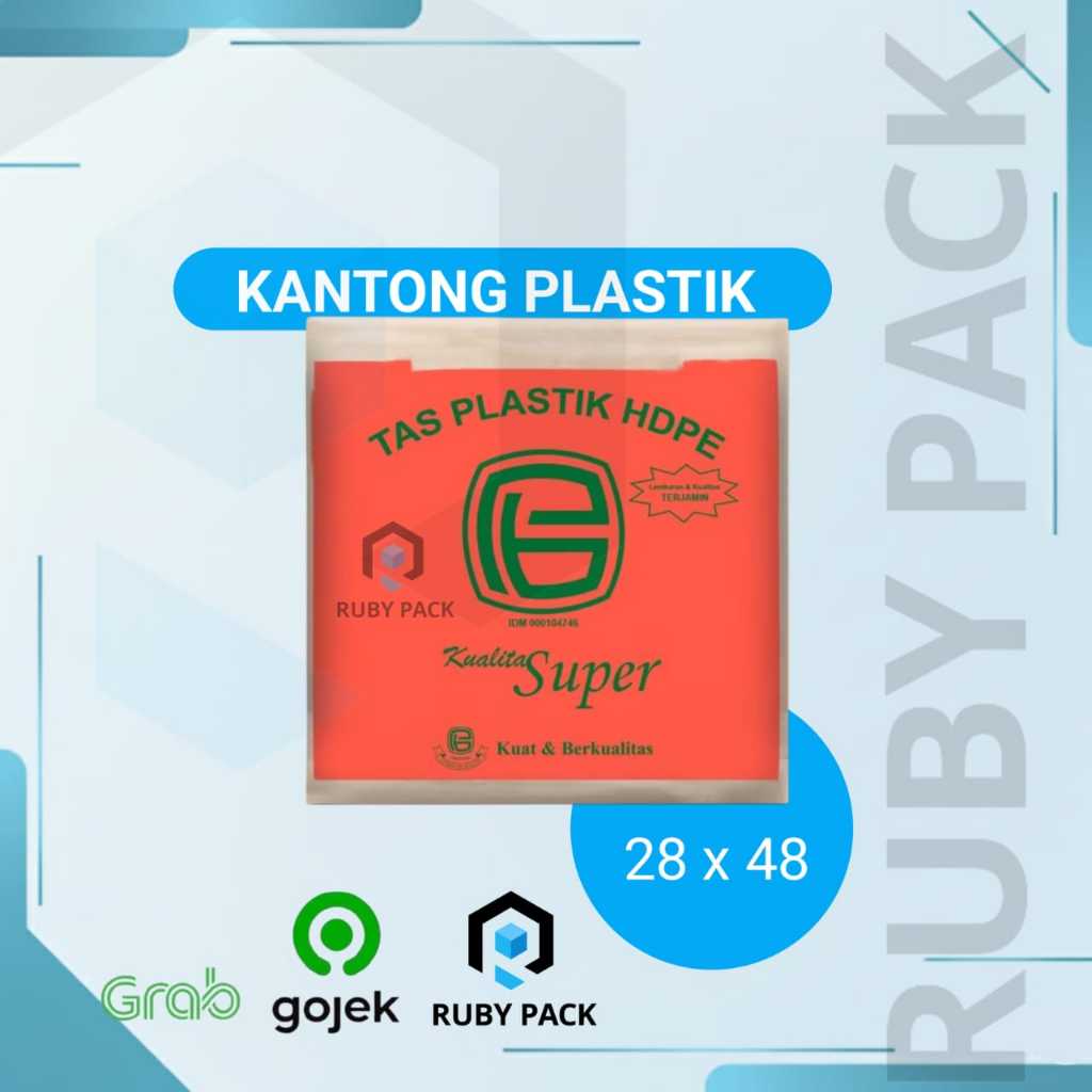 Kantong Plastik Kresek Besar PB Super Merah / Plastik PLUIT Merah