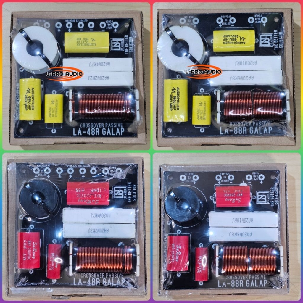 Crossover pasif 2 way LA88 dan LA48 midle high cross mid high line array L-PRO AUDIO