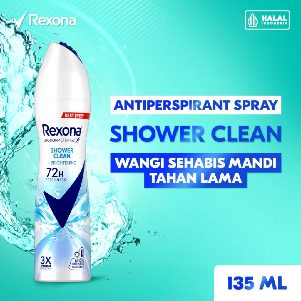 Rexona Antipresipant DEODORANT SPRAY Shower Clean 135 ml