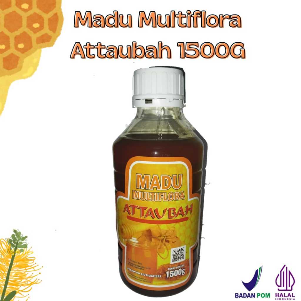 Multiflora Attaubah 1500gr | UNTUK Kesehatan  Madu Attaubah