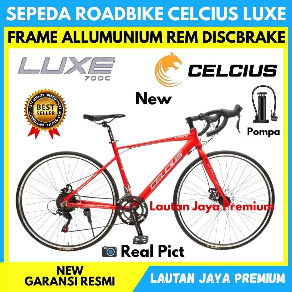 Sepeda Roadbike 700c Celcius Luxe Frame Alloy New