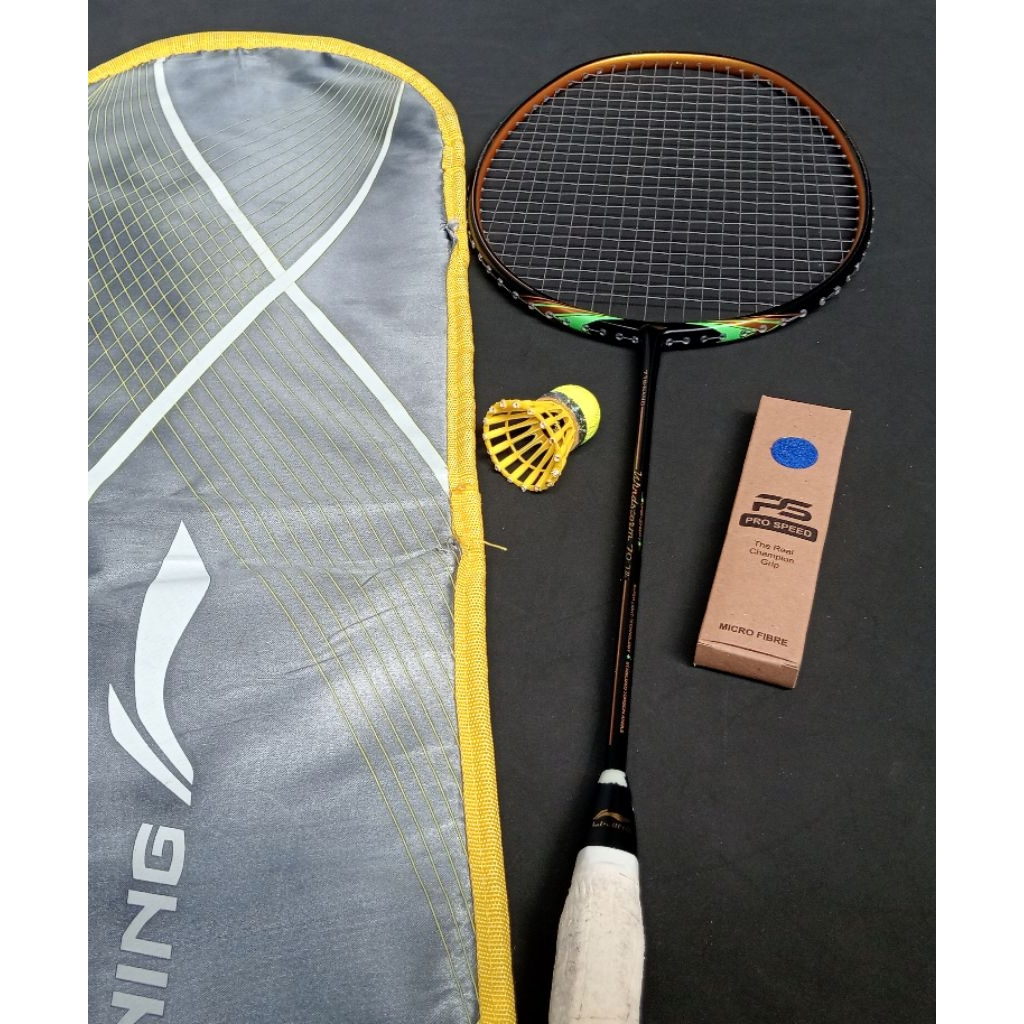 Raket badminton bulutangkis bekas second original lining windstrom 700 III