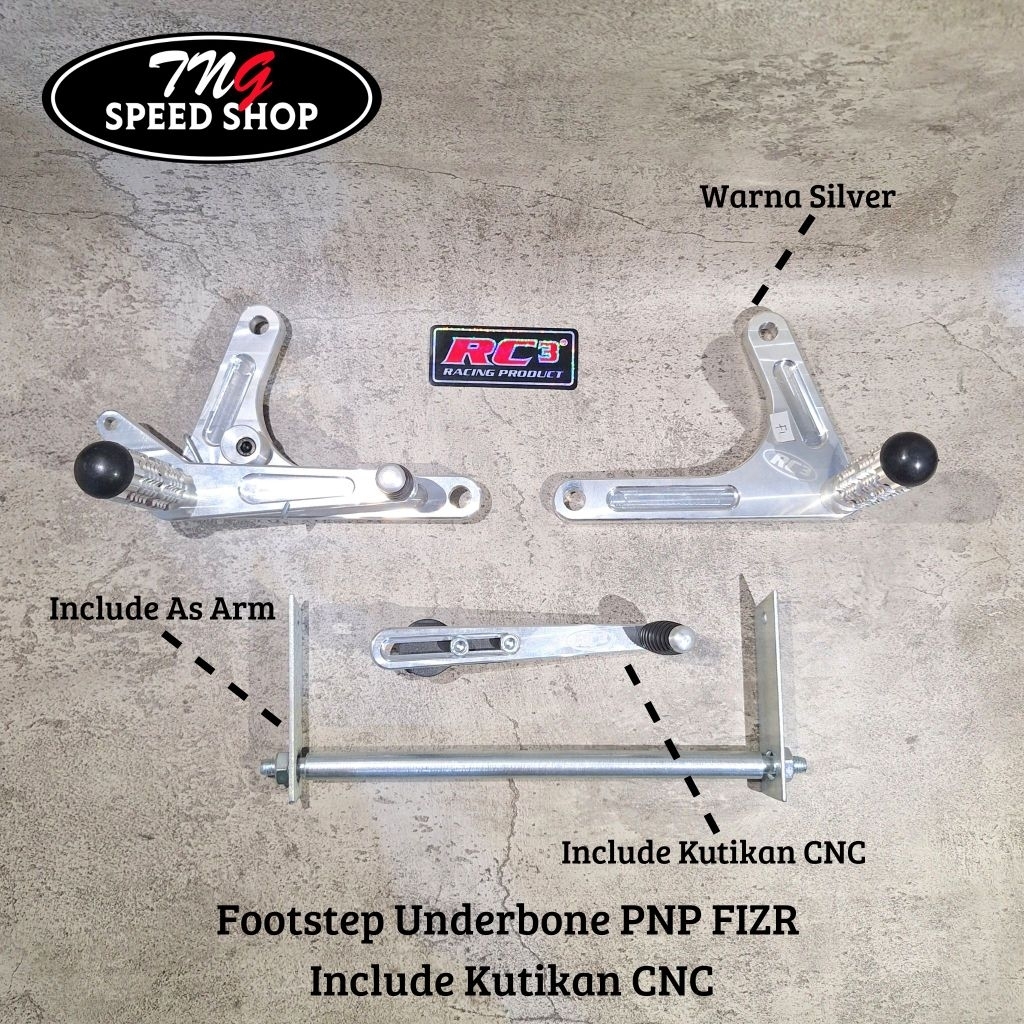 FOOTSTEP FOOT STEP UB UNDERBONE RC3 RACING FIZR F1ZR + KUTIKAN GIGI TERMURAH TERBAGUS HIGH TOP QUALI