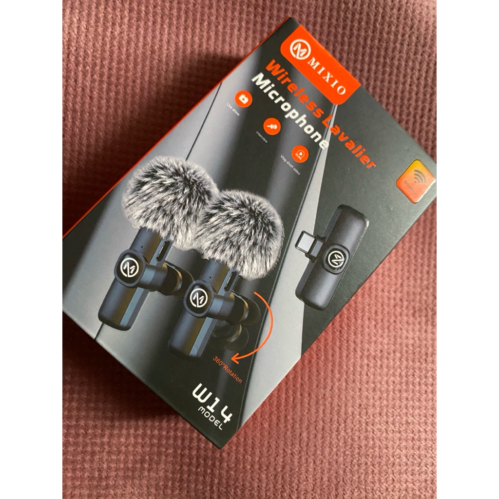(PRELOVED)MIXIO W13 W14 Mic Wireless Clip on Microphone