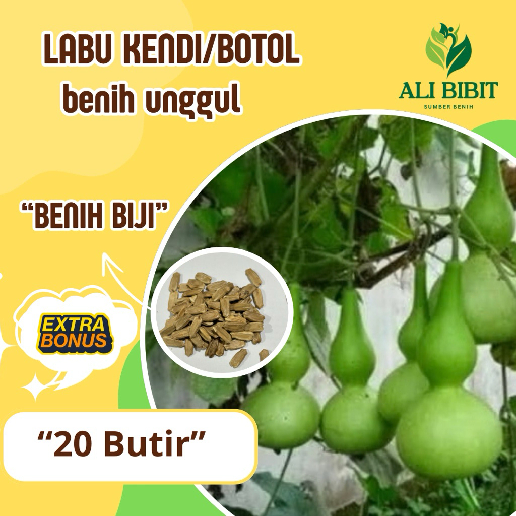 20 Butir> Biji Benih Labu Kendi/Botol Reapack > Bibit Labu Kendi> Bonus benih