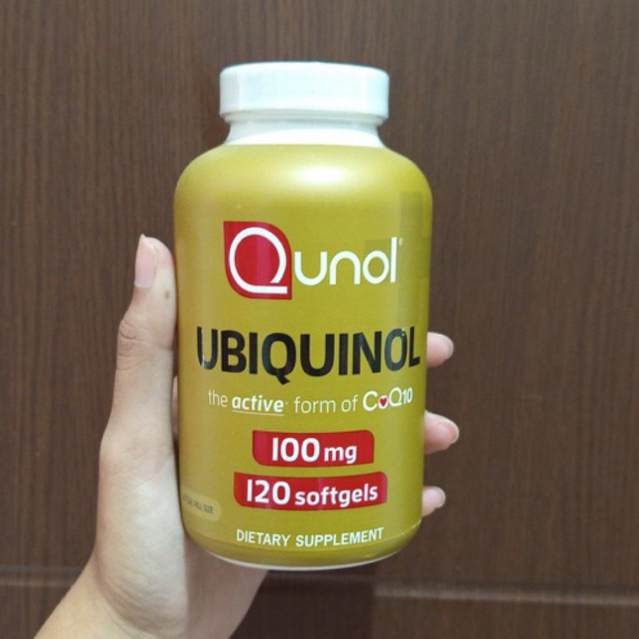 qunol ubiquinol coq10 co q10 coq 10 100mg 100 mg 120 sg