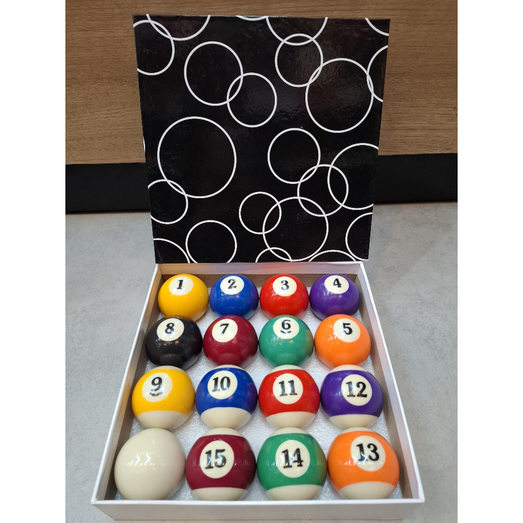 BOLA BILLIARD SET 52 MM MEJA 7 FEET POOL BALL BEST QUALITY IMPORT