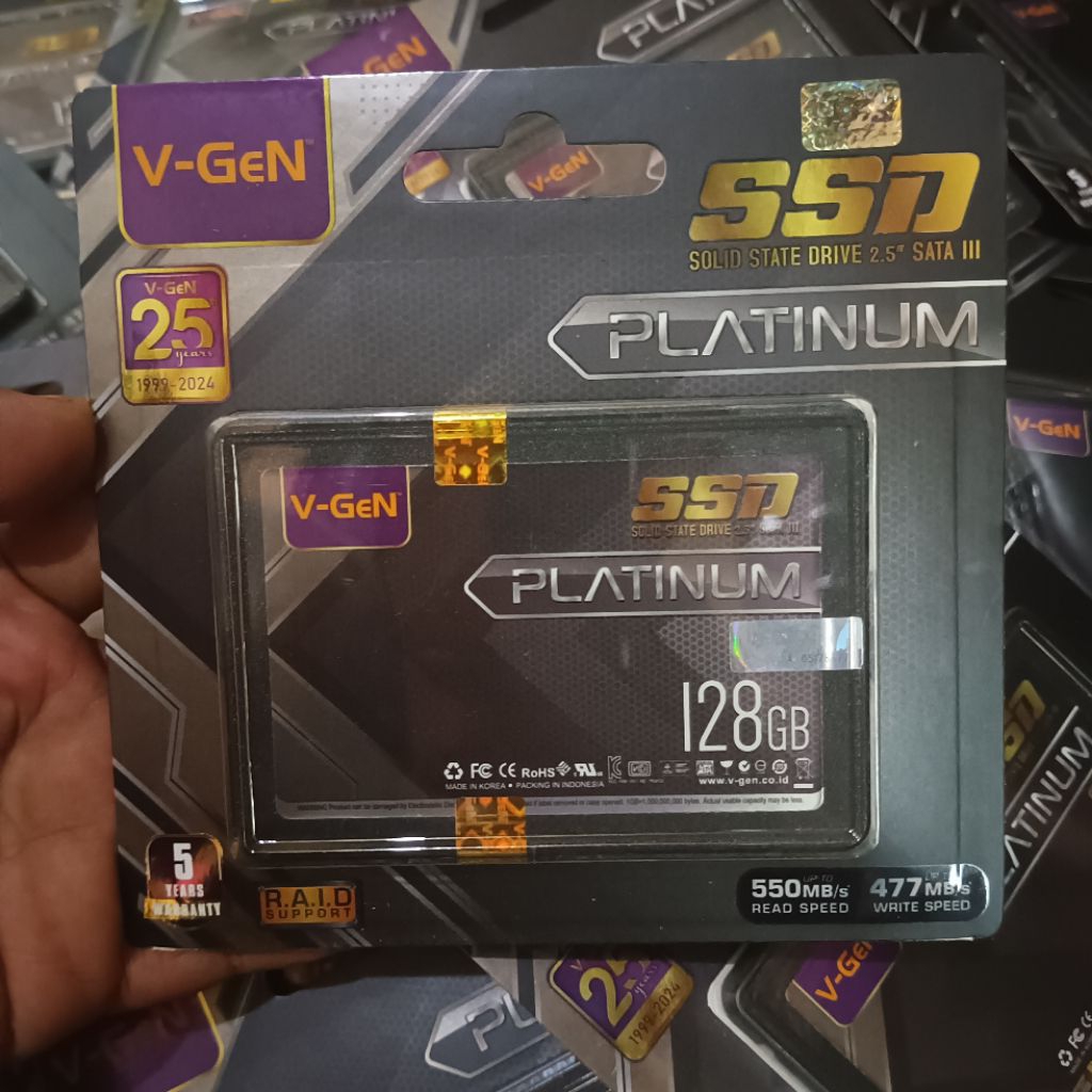 SSD Vgen 128GB Platinum Original Berkualitas Bergaransi