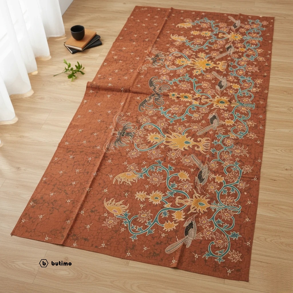 Kain Batik Tulis Asli Katun Primis Super 2,5 x 1,15 Meter - Motif Kalimantan