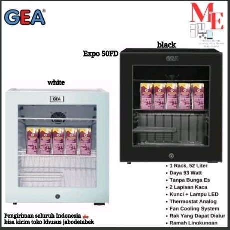 Showcase Mini Gea EXPO-50FD Display Cooler 52 Liter 93 Watt