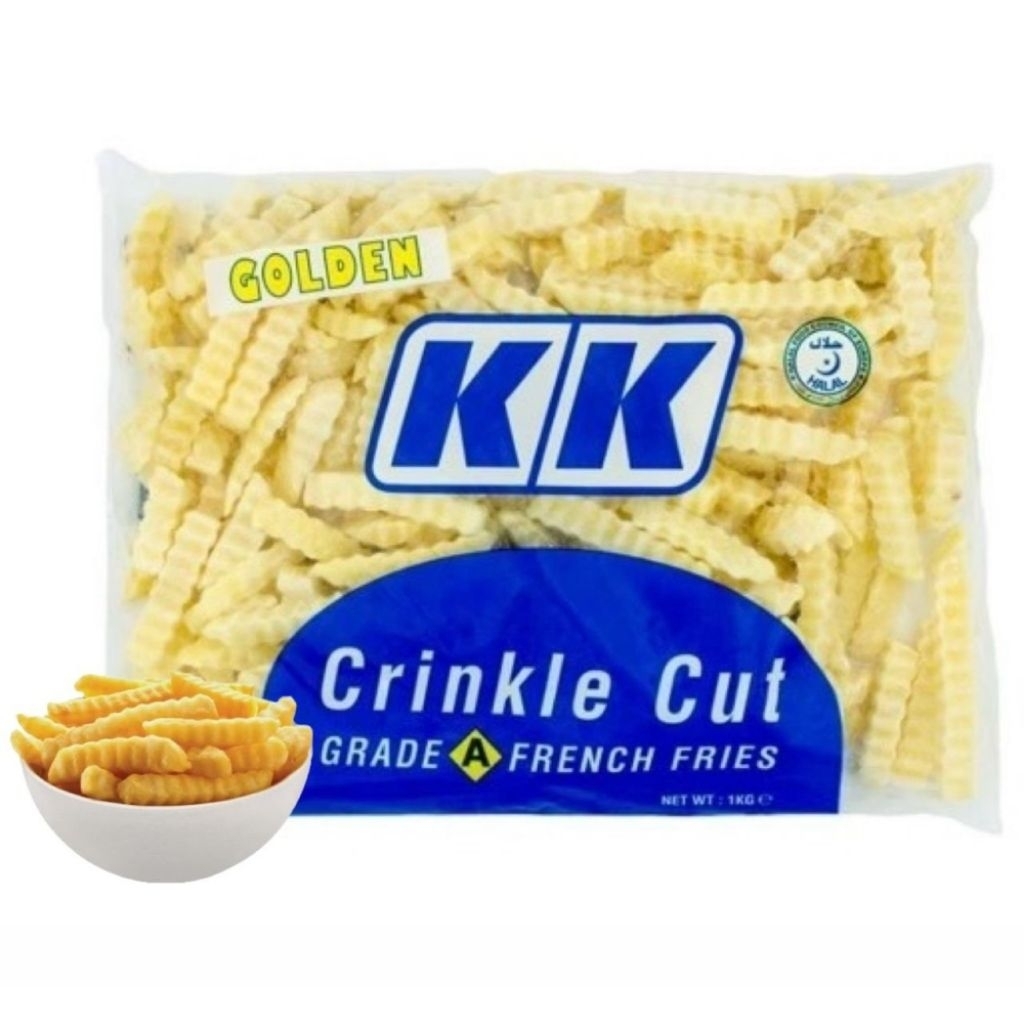 KENTANG CRINKLE CUT 1KG KENTANG BEKU KENTANG GORENG 1 KG KK
