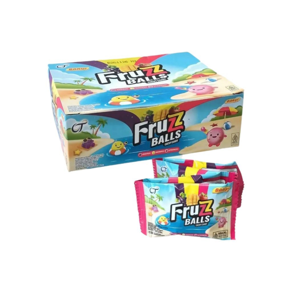Fruzz Balls Chewy Candy (1 box/24 pcs)