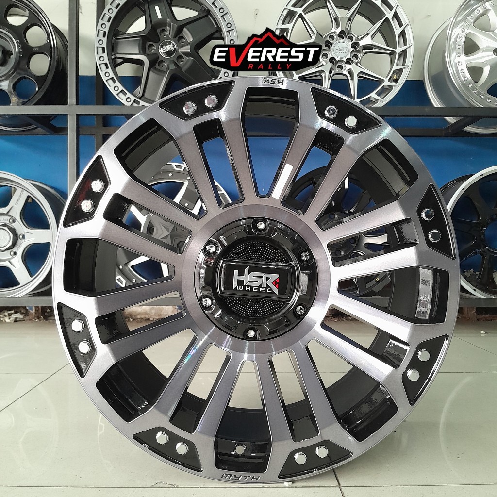 Velg mobil HSR MYTH05 ring 20 lubang baut 6x139,7 untuk pajero