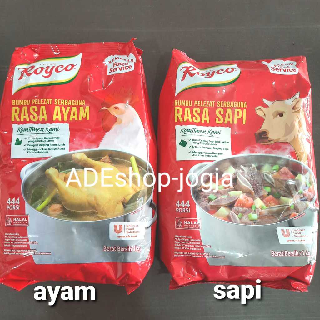 kaldu ayam sapi royco 1kg bumbu pelezat serbaguna seasoning beef chicken