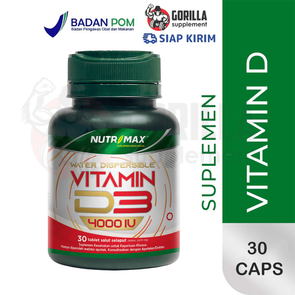 Nutrimax Vitamin Vit D3 4000 IU 60 Tablet Memenuhi Kebutuhan Vitamin D Dengan Cepat