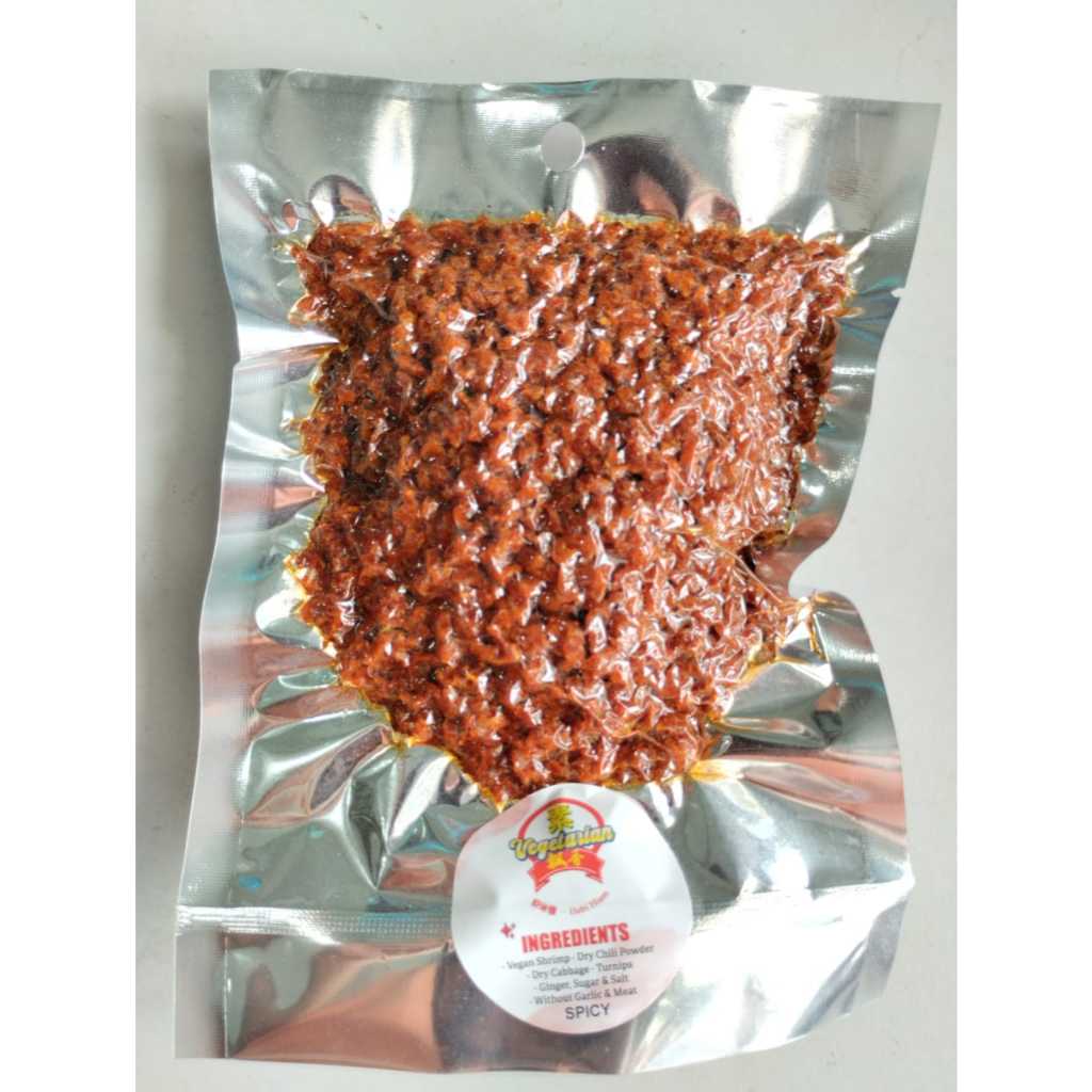HEBI HIAM UDANG KERING GORENG VEGETARIAN RASA SPICY 100G