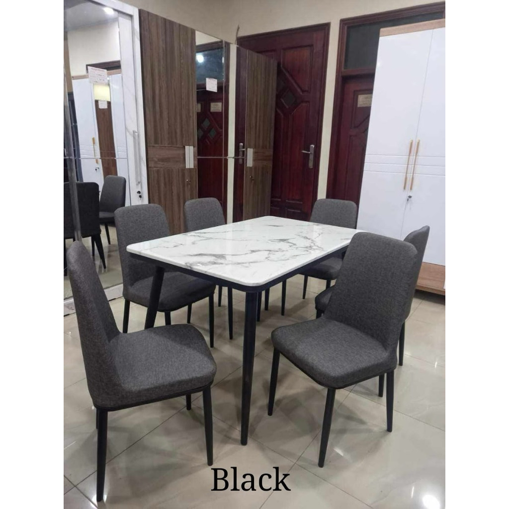 Meja Makan Marmer (4 Kursi)